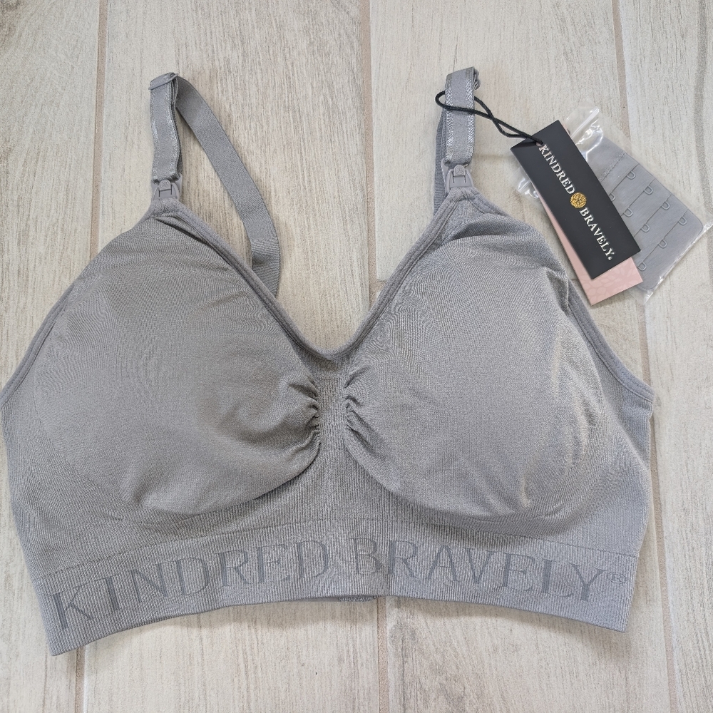 Kindred Bravely Heather Gray Nursing Bra